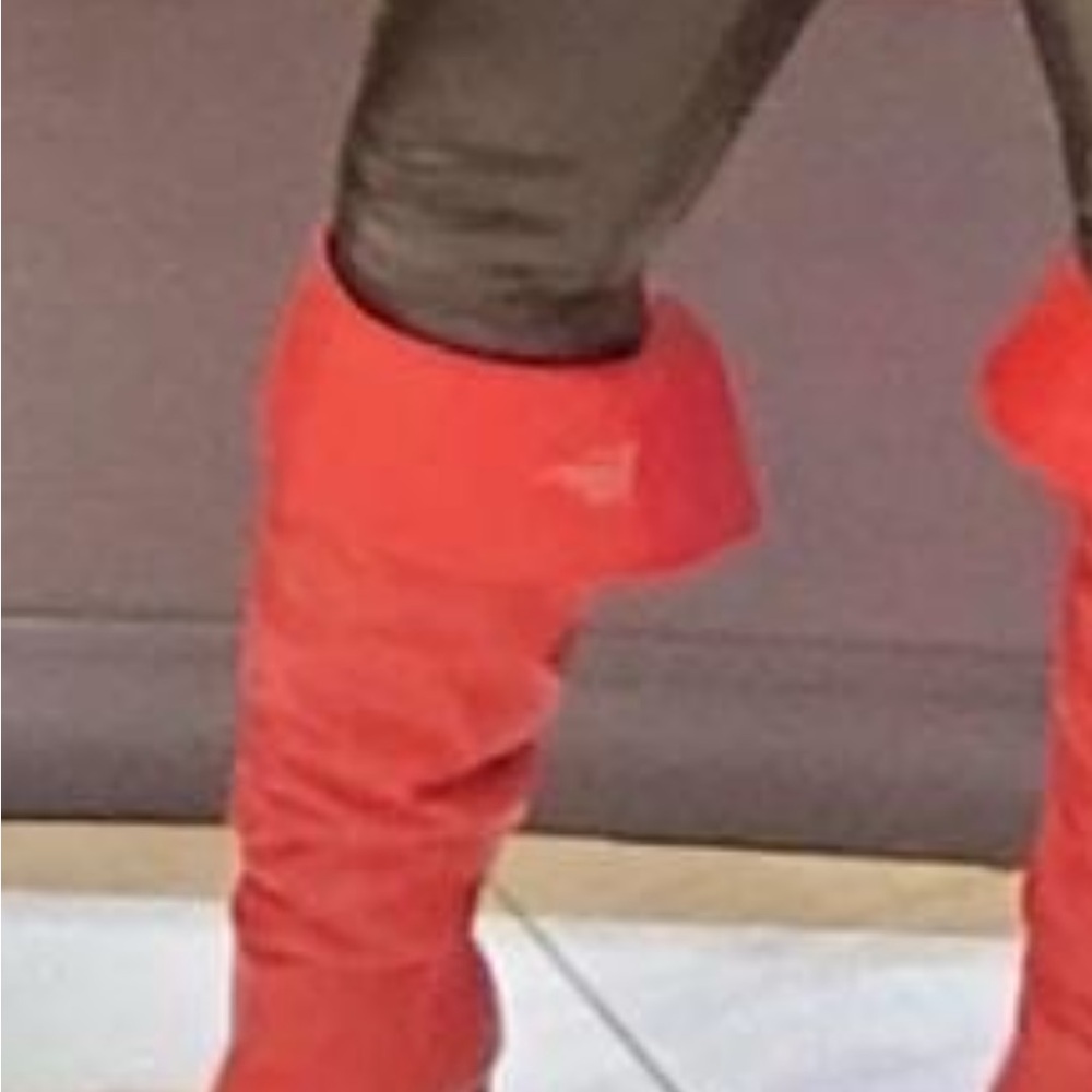 INC Women’s Iyonna Faux Leather Over-The-Knee Boots Red - Picture 4 of 11